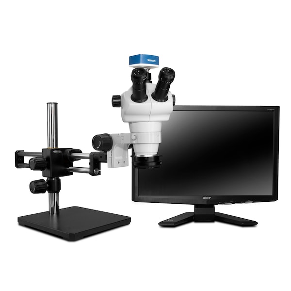 Scienscope NZ Stereo Trinocular With Low-Profile LED Light On Dual Arm Stand NZ-PK10-R3E - main